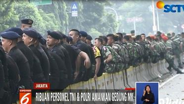 Jaga Situasi Kondusif, Ribuan Petugas TNI-Polri Siaga di Gedung MK - Liputan 6 Siang