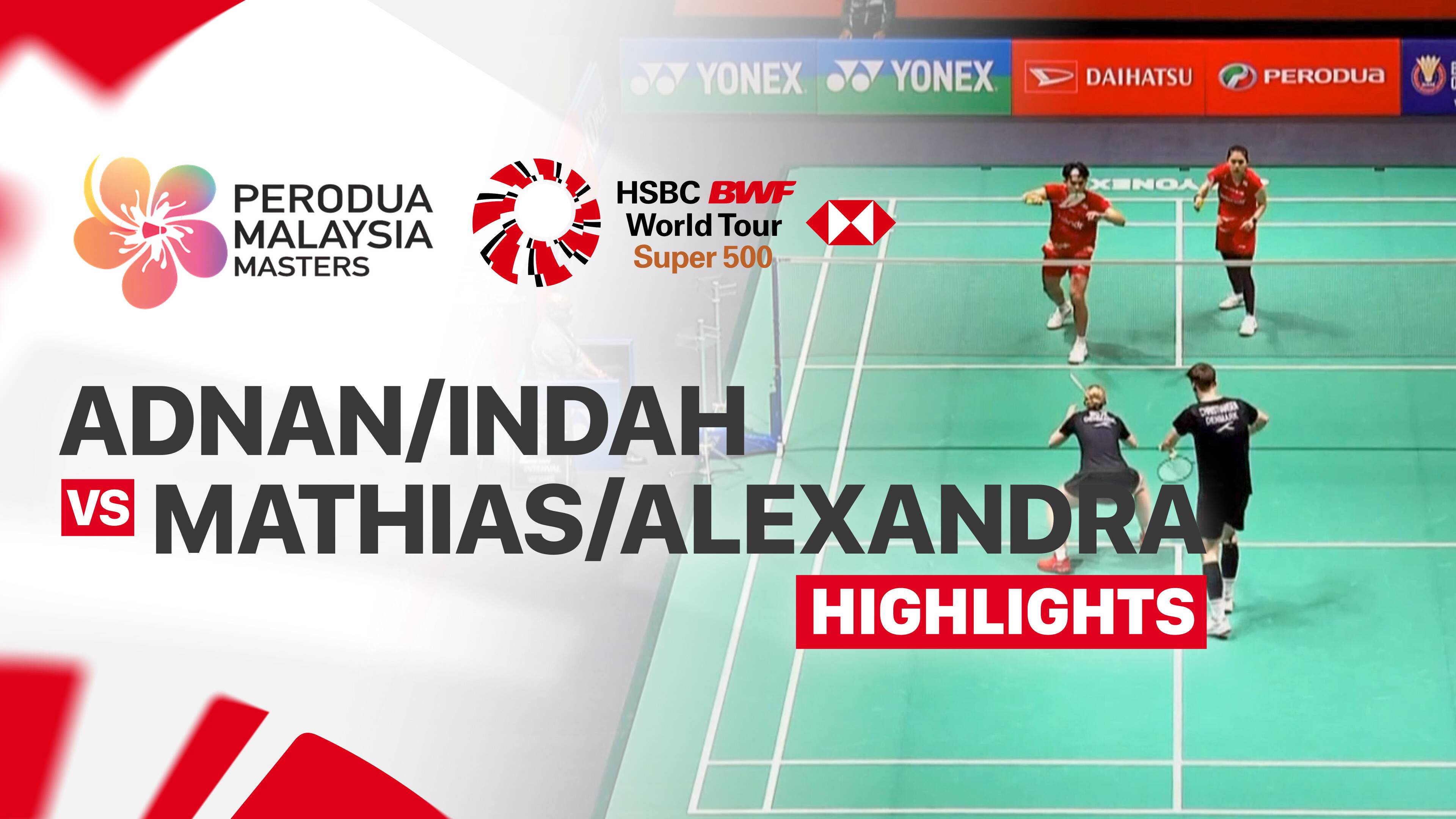 Adnan Maulana/Indah Cahya Sari Jamil (INA) vs Mathias Christiansen/Alexandra Boje (DEN) - Mixed Doubles Round of 16 | PERODUA Malaysia Masters 2026