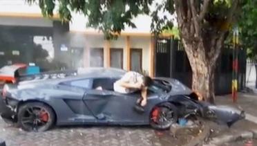 VIDEO: Detik-detik Pasca-Lamborghini Maut Seruduk Warung Jamu