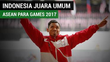 Tak Terbendung, Indonesia Juara Umum ASEAN Para Games 2017