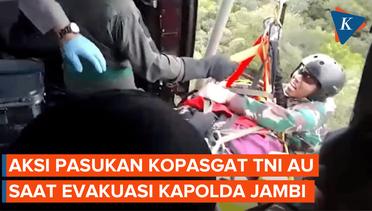 Aksi Pasukan Kopasgat TNI AU untuk Ketangguhan Saat Evakuasi Kapolda Jambi