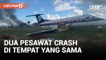 Misterius! Dua Pesawat Crash di Tempat yang Sama dalam Waktu Berdekatan