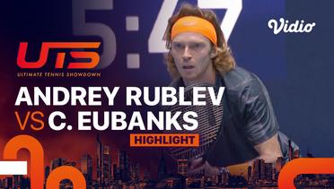 Highlights | Rublo (Andrey Rublev) vs The Rocket (Christopher Eubanks) | Ultimate Tennis Showdown 2023
