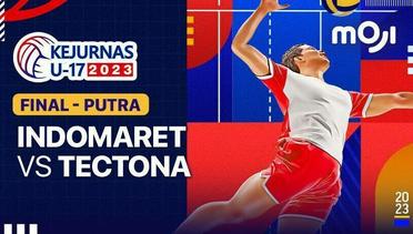 Final Putra: Indomaret vs Tectona - Kejurnas Bola Voli Antarklub U-17 - 26 November 2023