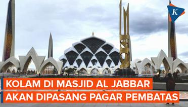 Kolam Masjid Al Jabbar Akan Dipasang Pagar Usai Insiden Bocah Tenggelam