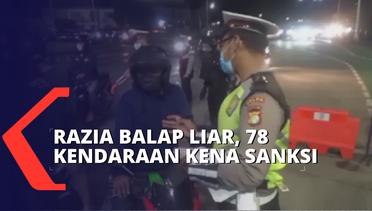 Operasi Gabungan Razia Balap Liar di Senayan, 78 Kendaraan Kena Sanksi