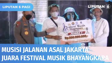 Festival Musik Bhayangkara 2022, Musisi Jalanan Asal Jakarta Jadi Pemenang | Liputan 6