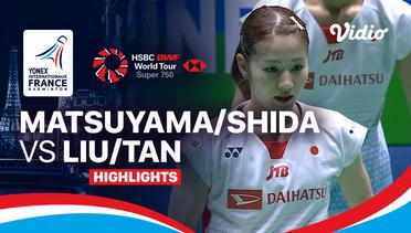Women's Doubles: Liu Sheng Shu/Tan Ning (CHN) vs Nami Matsuyama/Chiharu Shida (JPN) - Highlights | Yonex French Open 2024