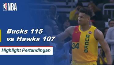 NBA | Cuplikan Hasil Pertandingan : Bucks 115Vs Hawks 107