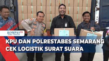 KPU dan Polrestabes Semarang Cek Logistik Surat Suara