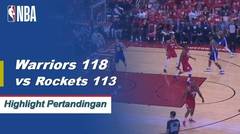 NBA | Cuplikan Hasil Pertandingan : Warriors 118 vs Rockets 113
