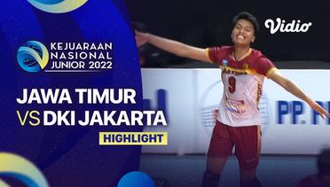 Highlights | Semifinal - Putra: Jatim vs DKI Jakarta | Kejurnas Junior 2022