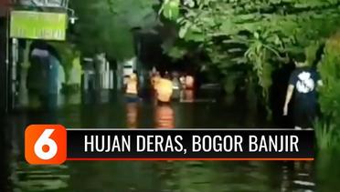 Banjir Melanda Permukiman di Bogor hingga Satu Meter, Warga Mengungsi | Liputan 6