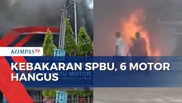Kebakaran SPBU di Kutai Barat Hanguskan 6 Unit Sepeda Motor