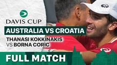 Full Match | Semifinal: Australia vs Croatia | Thanasi Kokkinakis vs Borna Cocic | Davis Cup 2022