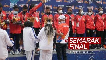 Semarak Final Sepak Bola Putri di PON Papua 2021