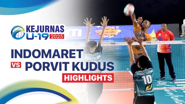 Putra: Indomaret vs Porvit Kudus - Highlight | Kejurnas Bola Voli Antarklub U-19 2025