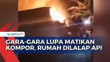 Diduga Gara-gara Lupa Matikan Kompor, Rumah di Klaten Ludes Terbakar