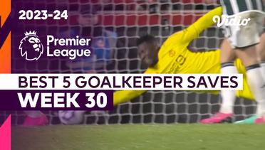 5 Aksi Penyelamatan Kiper Terbaik | Matchweek 30 | Premier League 2023/24
