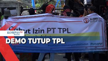 Masyarakat Adat Demo ke DPRD Sumatera Utara Tuntut Penutupan PT TPL