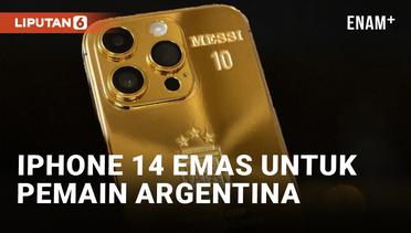 Messi Bagikan Iphone 14 Emas Untuk Pemain Argentina