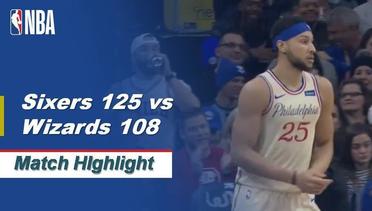 NBA I Match Highlight : Philadelphia Sixers 125 vs Washington Wizards 108