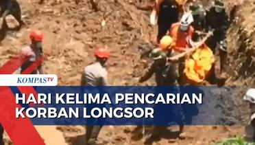 Hari Kelima Pencarian Korban Hilang Bencana Longsor di Bandung Barat