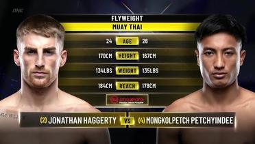 Jonathan Haggerty vs. Mongkolpetch Petchyindee | ONE Championship Full Fight