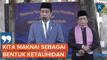 Pesan Jokowi di Penyerahan Hewan Kurban