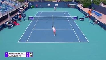 Match Highlight | Aryna Sabalenka 2 vs 0 Marketa Vondrousova | WTA Miami Open 2021