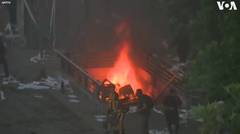 Metro Station Burns in Santiago as Protests Continue in Chile