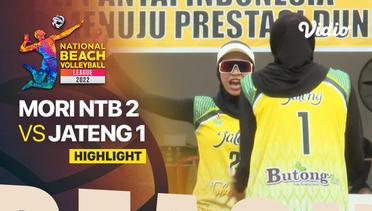 Highlights | Tempat Ketiga - Putri (2x2): Mori NTB 2 vs Jateng 1 | National Beach Volleyball League 2022