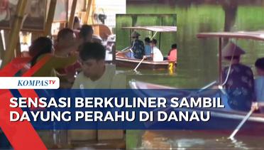 Sensasi Wisata Kuliner Baru Makassar: Tak Hanya Makan, Pengunjung Bisa Dayung Perahu di Danau