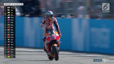 Detik-Detik Lorenzo Jatuh di MotoGP Aragon