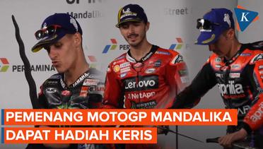 Keris Lombok Jadi Hadiah Pemenang MotoGP Mandalika