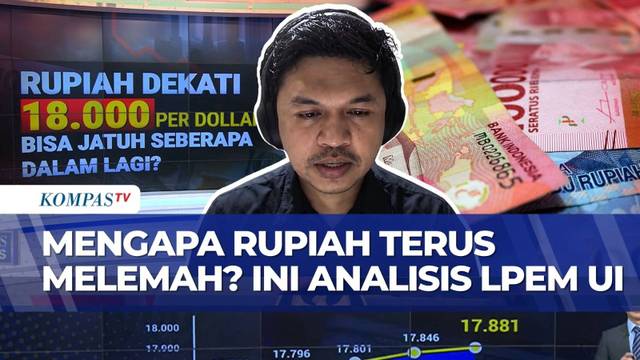 Rupiah Dekati Rp18.000, LPEM UI Soroti Masalah Fiskal hingga Kepercayaan Investor