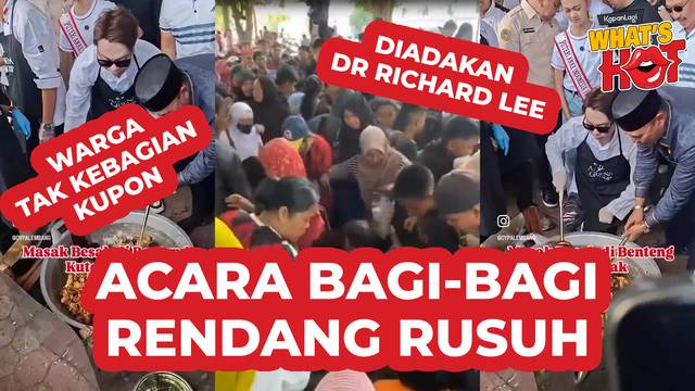 Acara Bagi-Bagi Rendang Yang Diadakan Dr Richard Lee & Pemkot Rusuh, Warga Tak Kebagian Kupon