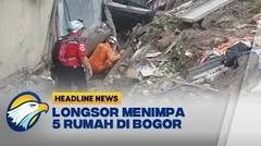 5 Rumah di Bogor Ambruk Tertimpa Longsor