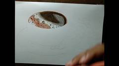 drawing a cup of coffee / Menggambar segelas kopi