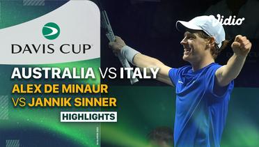 Final: Australia (Alex de Minaur) vs Italy (Jannik Sinner) - Highlights | Davis Cup 2023