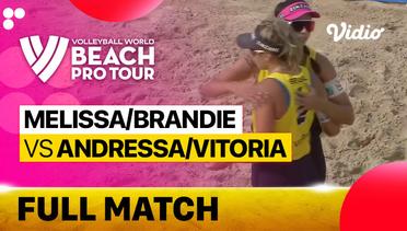 Full Match | Melissa/Brandie (CAN) vs Andressa/Vitoria (BRA) | Beach Pro Tour Elite 16 Doha, Qatar 2023