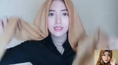 tutorial hijab paris segi empat cantik unik