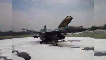 News Flash: Luka Bakar di Lengan Pilot Tempur F-16
