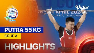 Putra 55 kg - Grup A - Highlights | IWF World Cup 2024