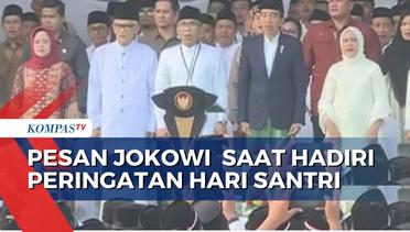 Presiden Jokowi Hadiri Peringatan Hari Santri Ketua DPR RI dan Menhan