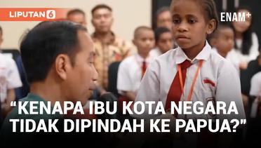 Presiden Jokowi Jawab Bocah SD yang Tanyakan Alasan Ibu Kota Negara Tidak Dipindah ke Papua