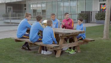 Wawancara Lionel Messi dengan Bintang Masa Depan Barcelona