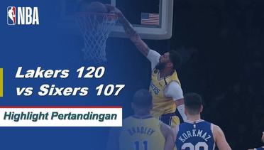 Match Highlight | Los Angeles Lakers 120 vs 107 Philadelphia 76ers | NBA Regular Season 2019/20