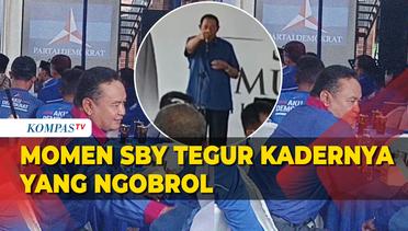 Momen SBY Tegur Kadernya yang Ketahuan Ngobrol Saat Diberi Arahan