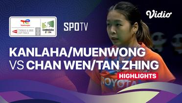 Laksika Kanlaha/Phataimas Muenwong (THA) vs Chan Wen Tse/Tan Zhing Yi (MAS) - Highlights | Uber Cup Chengdu 2024 - Women's Doubles